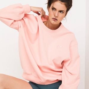 For Love & Lemons For Victoria Secret Alex Sweatshirt in Peach Size Small